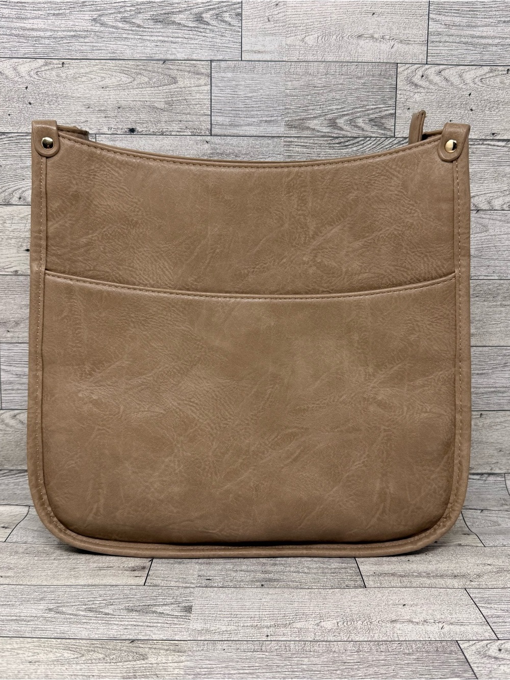 Viva Terry Vegan Crossbody Fashion Shoulder Bag Light Khaki - Picture 15 of 16